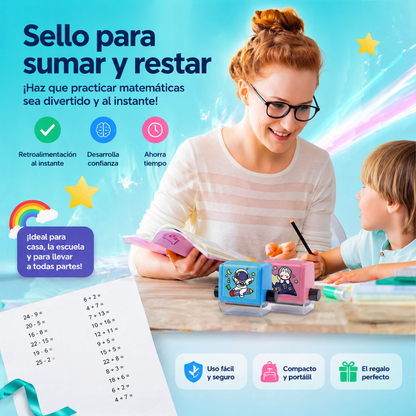 SET DE RODILLOS EDUCATIVOS DE SUMA Y RESTA